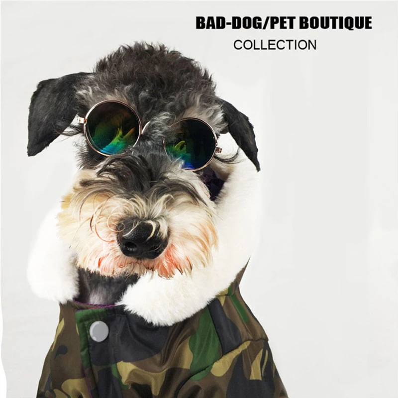 

Thicken Winter Camouflage Coat Pet Dog Winter Clothes for Small Dogs Pets Clothing French Bulldog Yorkshire Pug Fashion Jacket