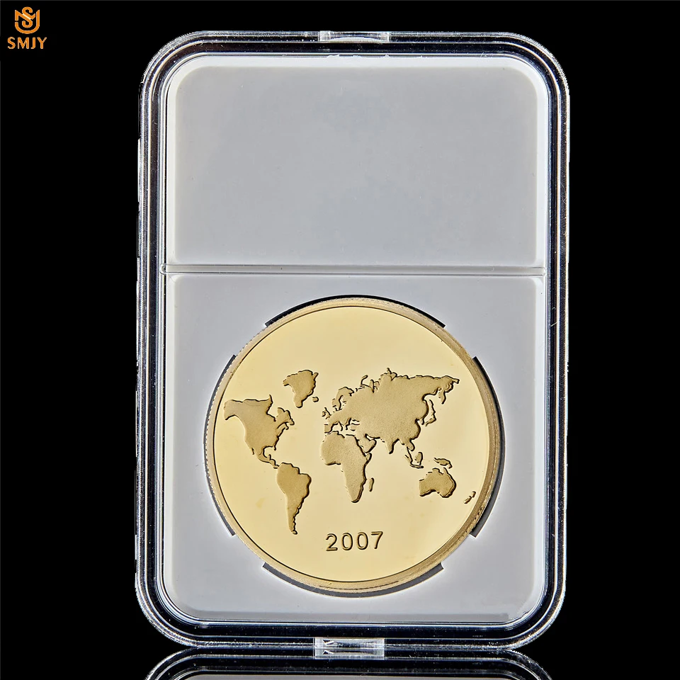 2007 новый мир Семь чудес Перу Cusco Machu Picchu Inca Империя позолоченная Новинка