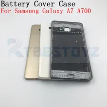 Rtbestoyz металлик Материал задняя Батарея чехол двери Корпус рамка для Samsung Galaxy A7 A700 A7 A7000 SM-A700F