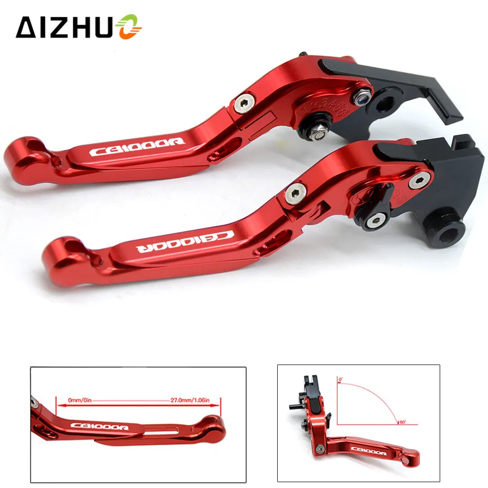 

Motorcycle Clutch Brake Lever CNC Aluminum Extendable Adjustable Levers For Honda CB 1000 R CB1000R 2008-2016 with CB1000R