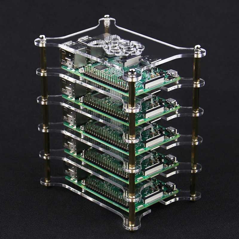 1-5 Layer Raspberry Pi 3 Acrylic Case Clear Transparent Shell Enclosure Cover with Logo for Raspberry Pi 3 Model B+ Plus 1-5 Layer Raspberry Pi 3 Acrylic Case Clear Transparent Shell Enclosure Cover with Logo for Raspberry Pi 3 Model B+ Plus