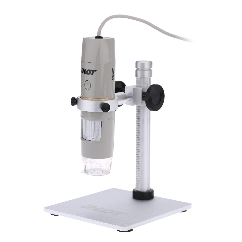 OTG Функция usb-микроскоп 8LED цифровой зум Лупа с держателем True 5.0MP видео Камера 1X-500X увеличение 0-3 см фокус