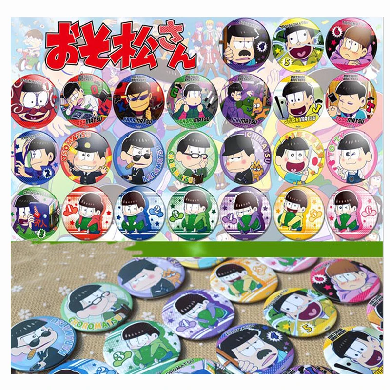 ZXFJXR 58 мм супер милый Osomatsu Сан персонаж Мацуно Карамацу Matsuno Todomatsu больше стилей