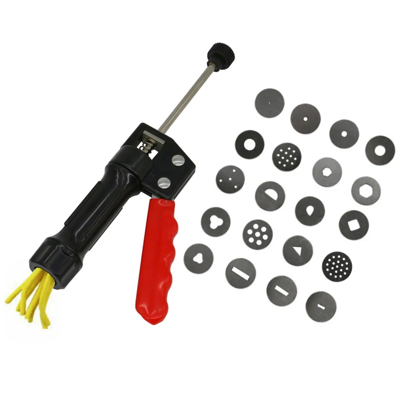 

New Arrivals Sugar Paste Extruder Stainless Steel With 20 Tips Sugar Craft Fondant Cake Decorating Tools