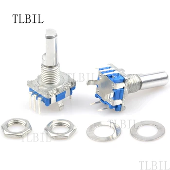 

10Pcs Rotary Encoder Code Switch EC11 Audio Digital Potentiometer With Switch 5Pin Handle Length 20mm WAVGAT