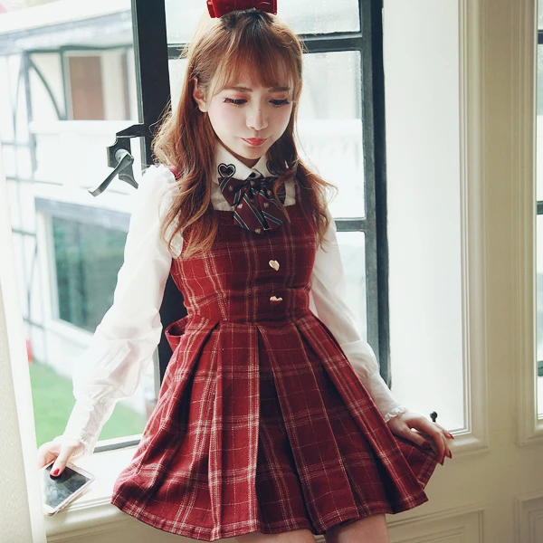 

Платье принцессы сладкой Лолиты BoBON21 эксклюзивный дизайн высокое качество стиль колледжа шерстяное платье D1283