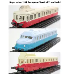 Супер значение 1: 87 Европейский классический трамвай коллекция моделей сплав база