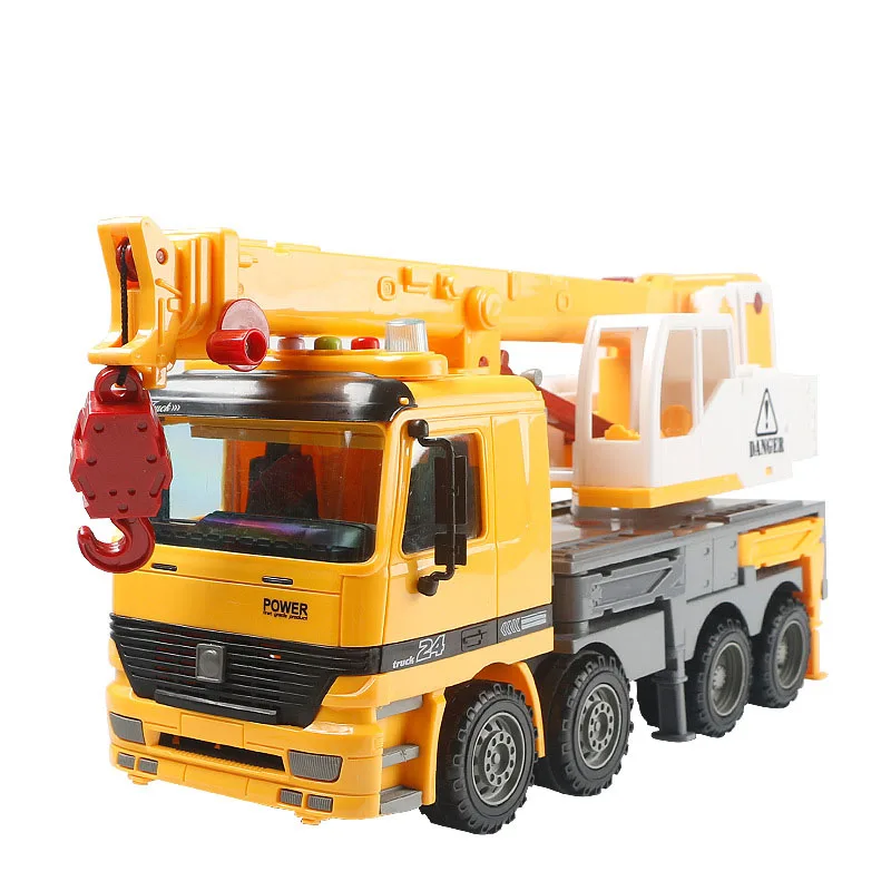 Large Size With Sound Light Children Emulational Toy Truck Engineering Car Sliding Vehicle Lifting machine Retractable Swing Arm