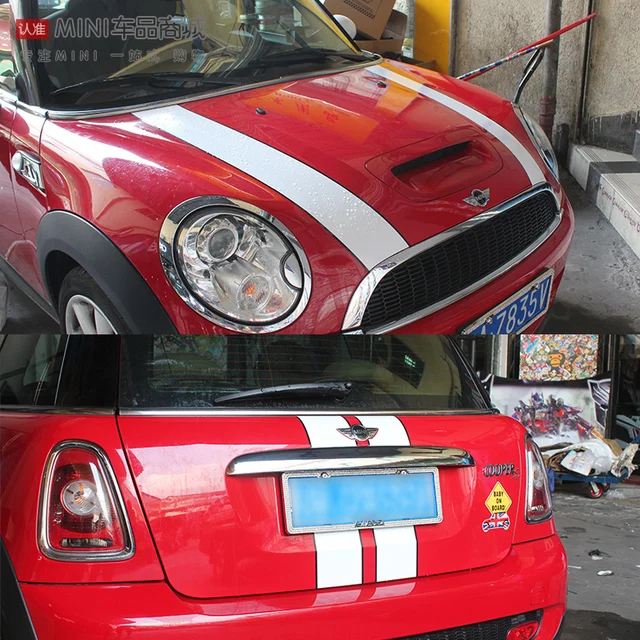 Us 225 10 Offcar Hood Rear Decal Stickers For Mini Cooper S F55 F56 R56 R55 R50 R53 Clubman F54 Car Hood Decals Accessories In Reflective