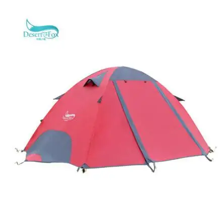 Профессиональные двойные палатки для влюбленных в пустыню и Лису, профессиональная анти-штормовая палатка для кемпинга, двухдверная алюминиевая палатка для кемпинга