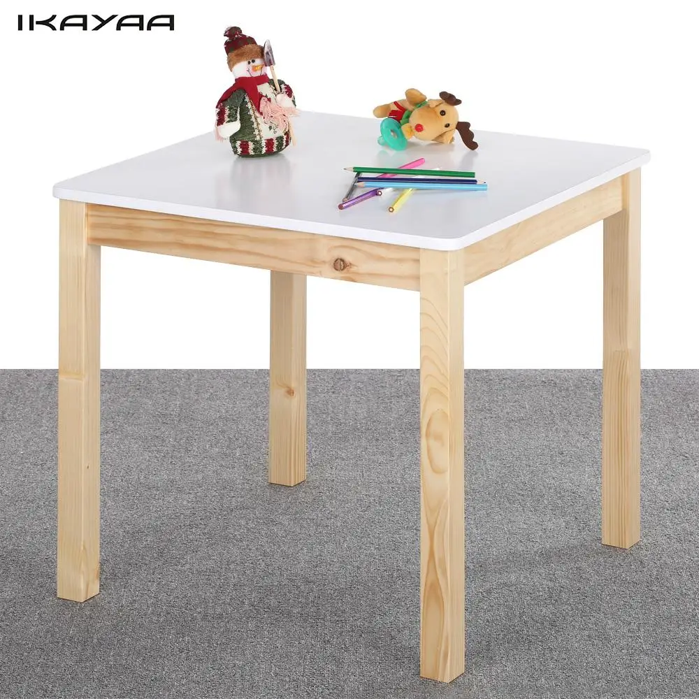 Modern Kids Tables Promotionshop For Promotional Modern Kids - Ikayaa Us Stock Cute Wooden Table Kids Table Solid Pine Wood Square Toddlerchildren Activity Table For Playing Learning modern kids tables promotionshop for promotional modern kids - ikayaa us stock cute wooden table kids table solid pine wood square toddlerchildren activity table for playing learning