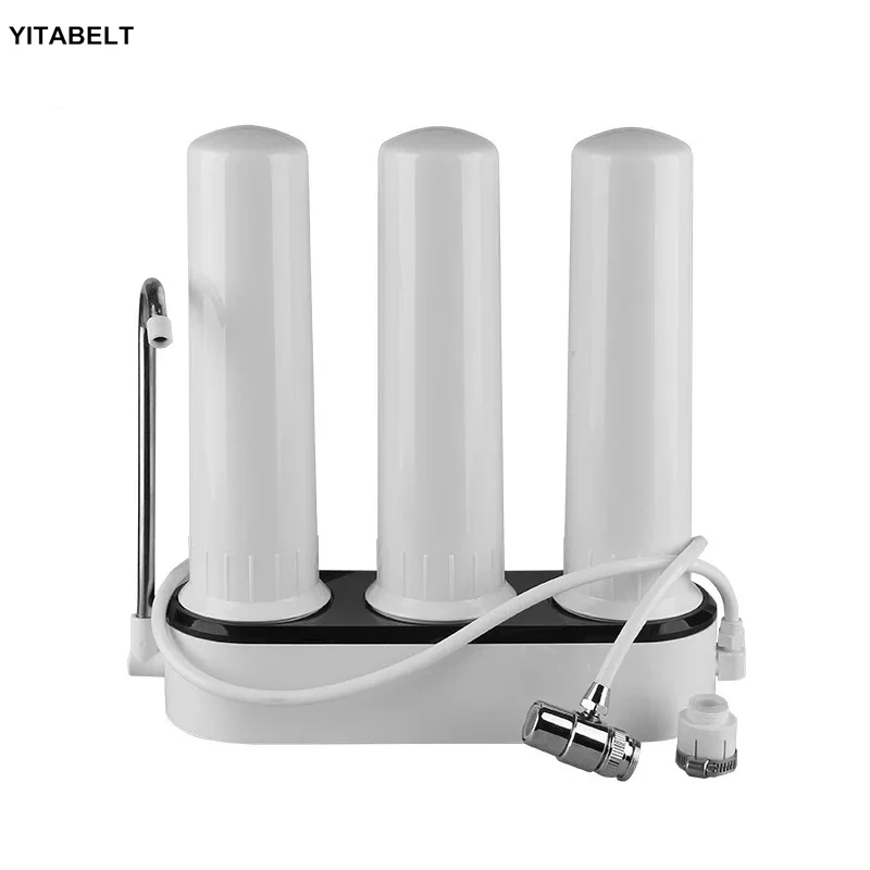 

3-level Filter Water Purifier Kitchen Desktop Water Purifier Washable Ceramic Faucet Water Filter Descaling,More Pure And Secure
