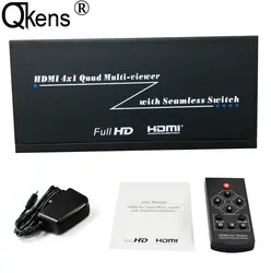 HDMI коммутатор 4x1 Quad Multi Viewer бесшовные переключатель HDMI коммутатор 4 порты в 1 из 1080 P видео сплиттер для мониторов PIP резак для фото