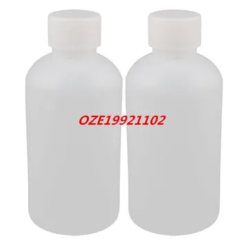 

2Pcs 250ml Plastic Round Laboratory Reagent Bottle Sample Sealing Bottle Clear