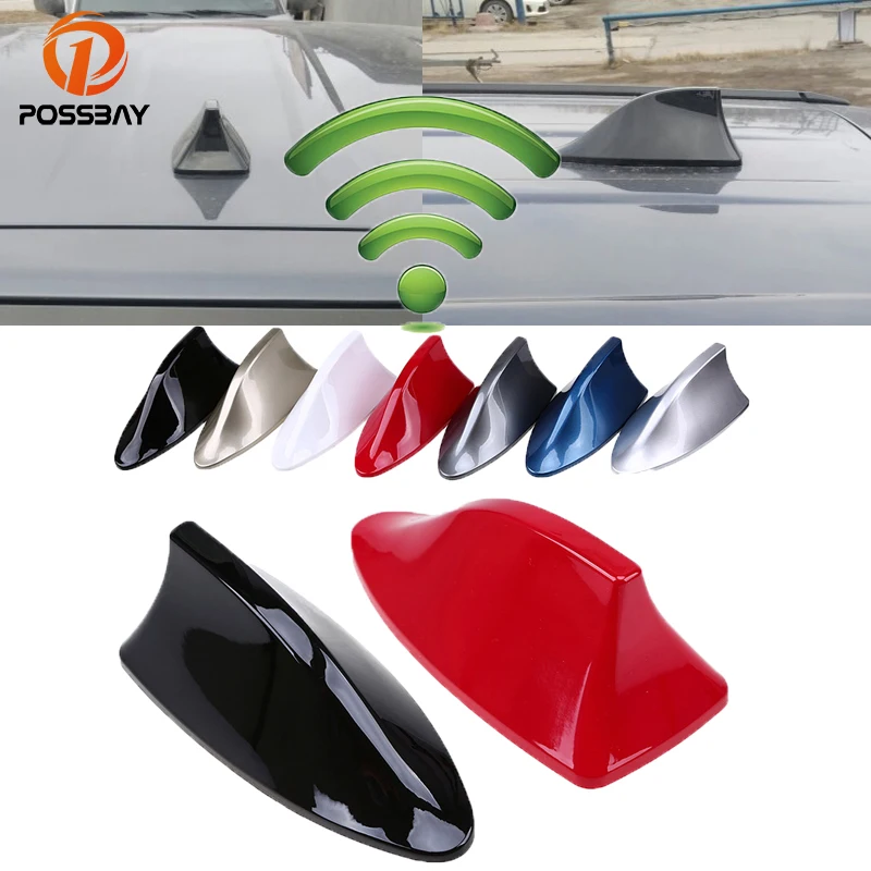 Car SUV Auto Roof Radio AM//FM Signal Shark Fin Aerial Antenna Replacement Black