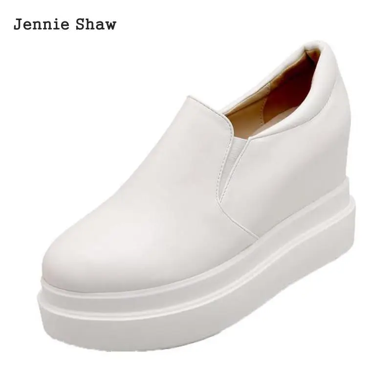 

New Women Fashion Increased Thick Platform T755ucasual Wedges Shoes White Sys-1458