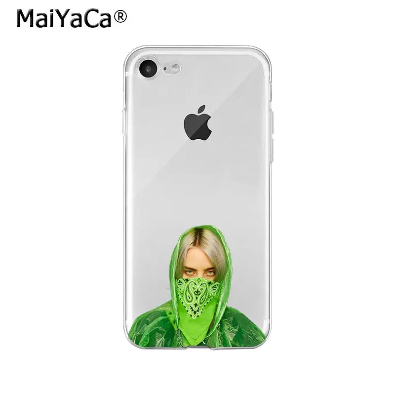 MaiYaCa Billie Eilish мягкий чехол для телефона из ТПУ чехол для Apple iPhone 8 7 6 6S Plus X XS MAX 5 5S SE XR мобильных телефонов - Цвет: A13