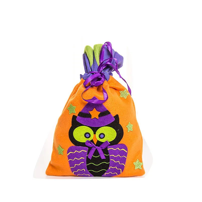 Хэллоуин милые ведьмы конфеты мешок упаковки детей партии сумка для хранения подарок 0JL31#1T3 - Цвет: C