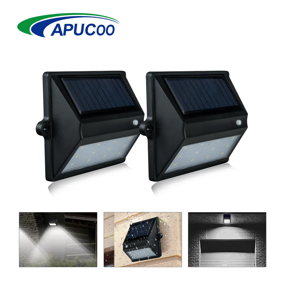 

Led Solar Night Lamp 8leds 12leds Outdoor Lighting Sensor LED Lights Wall Lamp Solar Power Nightlight For Garden Path Security