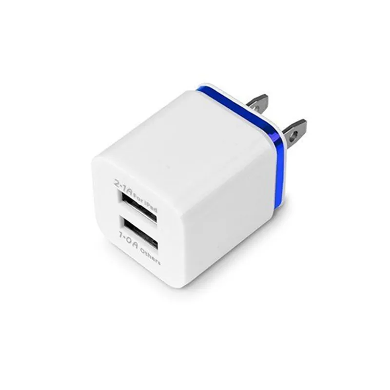 phone charger Universal US/EU Plug 2 Ports USB Wall Charger Portable Travel Adapter for iPhone Samsung iPad Smart Phone 65w charger phone