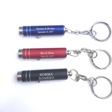 150 шт персонализированный брелок для ключей свадебный сувенир и подарок для гостей, светодиодный детектор банкнот празднование дня рождения сувенир, логотип на заказ