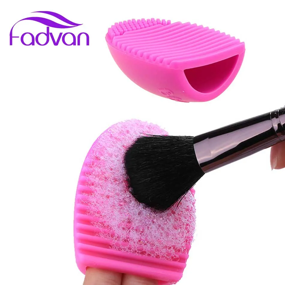

Fadvan Silicone Makeup Brushegg Washing Tools Cosmetics Makeup Brushes Scrubber Board Washing Cosmetic Brush Cleaner Tool