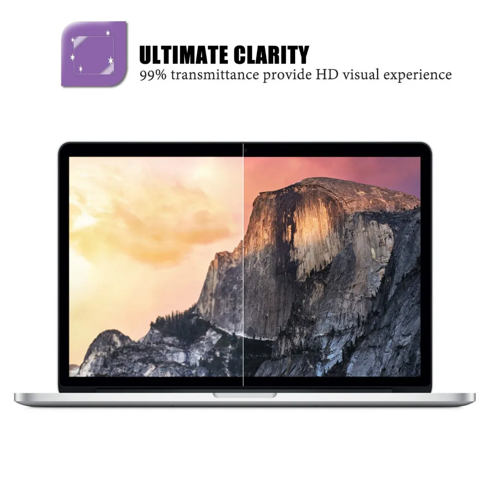 Screen Protector 2PCS for Mac book Pro Macbook Air Pro 13 15 11 12 13.3 15.4 inch A1706 A1707 toch ID screen film Cover Skin