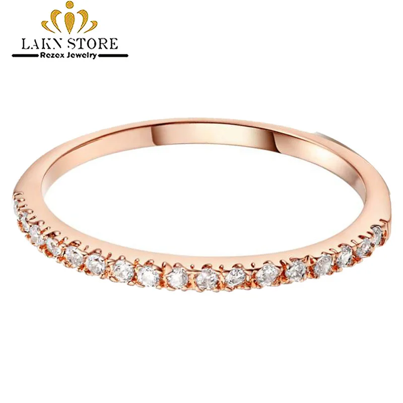 Корейские модные обручальные кольца Золотой Цвет Цирконий rhinestone cz promise кольцо