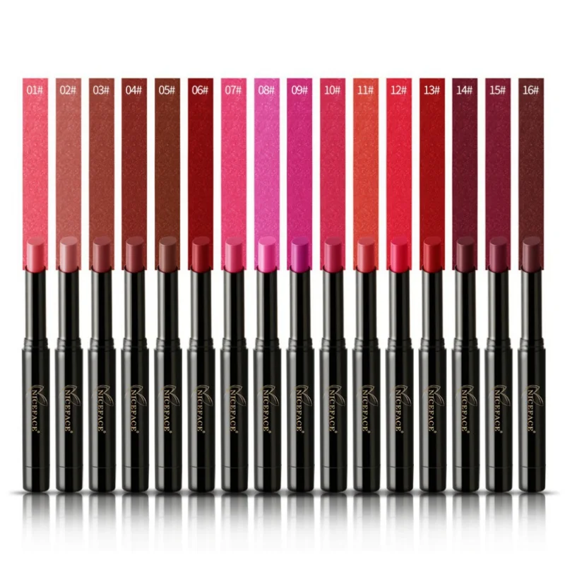 16 Colors Lips Makeup Long Lasting Waterproof Matte Lipstick Pencil Easy To Wear Lip Stick Make Up Beauty Cometics maquiagem 16 Colors Lips Makeup Long Lasting Waterproof Matte Lipstick Pencil Easy To Wear Lip Stick Make Up Beauty Cometics maquiagem