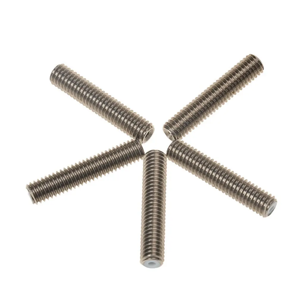 

2016 New 5PCS Barrel M6 X 30 Teflon Nozzle Throat for MK8 Tube Makerbot 3D Printer Extruder End