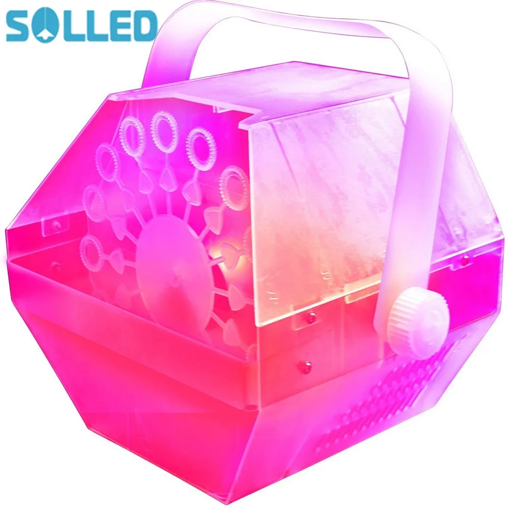 

SOLLED Creative LED Lamp Romantic Stage lights Bubble Machine Great for Wedding Birthday Parties Festivals