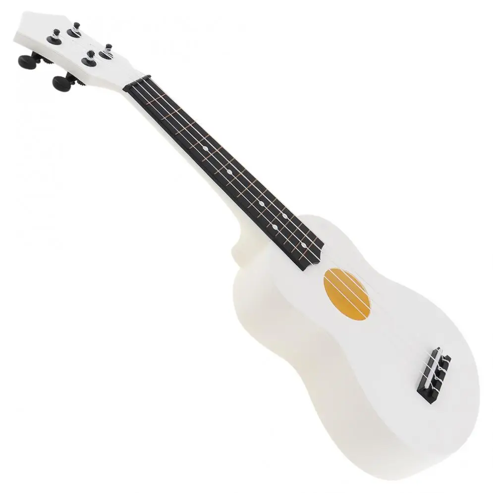Профессиональный 21 дюймов миниатюрная гитара укулеле-сопрано фирмы 15 Лада ABS Материал 4 струнные Гавайские гитары с Палочки для детей и начинающих