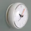 Waterproof Wall Clock Shower Suction Wall Stand Timer Bath Weather Station Home Decoration Bathroom Toilet Round Quartz Sucker 4