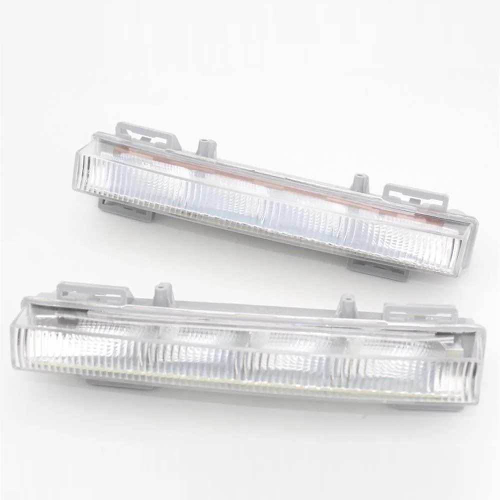 

2pcs For Mercedes Benz W166 ML-Class ML350 ML500 X204 GLK350 GLK250 2012 2013 2014 2015 LED DRL Daytime Running Light