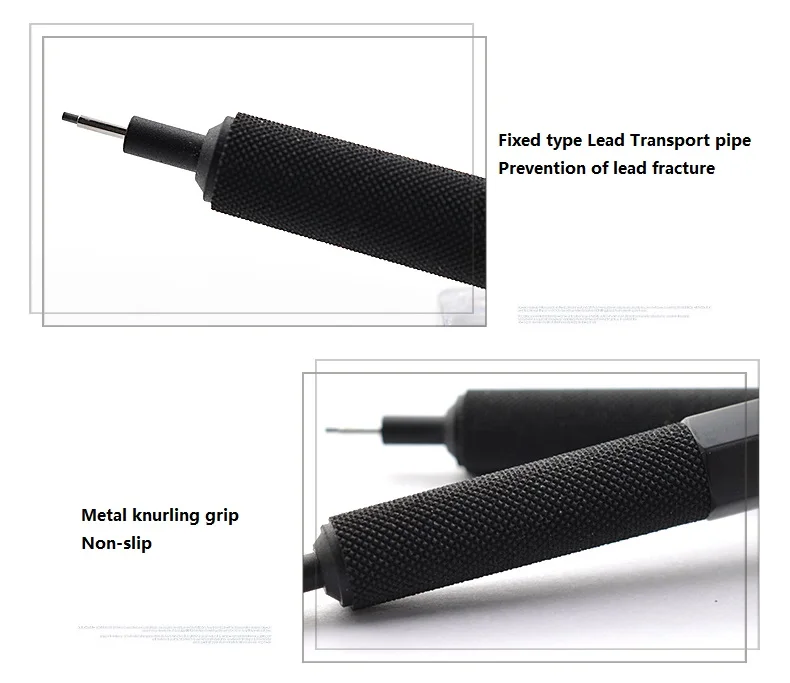 Механический карандаш Rotring 500 0,7 мм/0,5 мм, высококачественный пластиковый держатель для ручек, металлическая ручка с накаткой, автоматическая ручка для карандашей