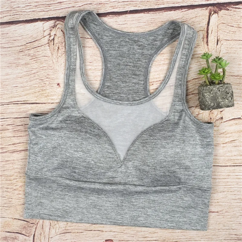 2017 women sports bra yoga tops fitness sport bra with Pad woman Gym Running Tank Top