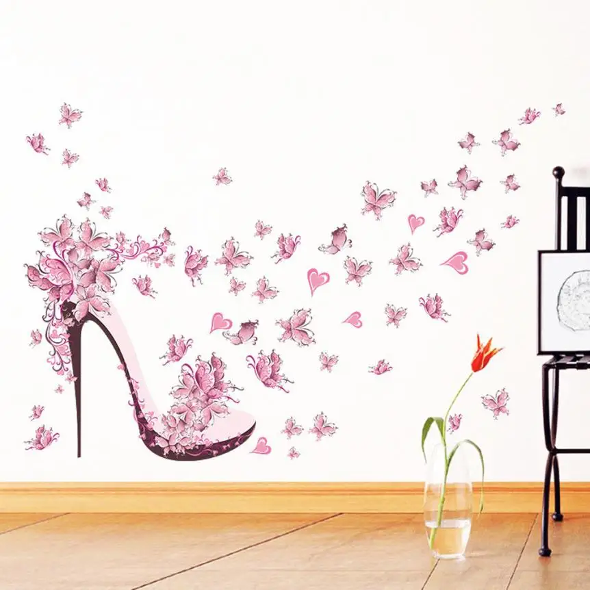 Home Decor Новый Бабочка Цветочная фея Стикеры s Спальня Гостиная стены Стикеры дома Deco mirror JU30 Home Decor Новый Бабочка Цветочная фея Стикеры s Спальня Гостиная стены Стикеры дома Deco mirror JU30