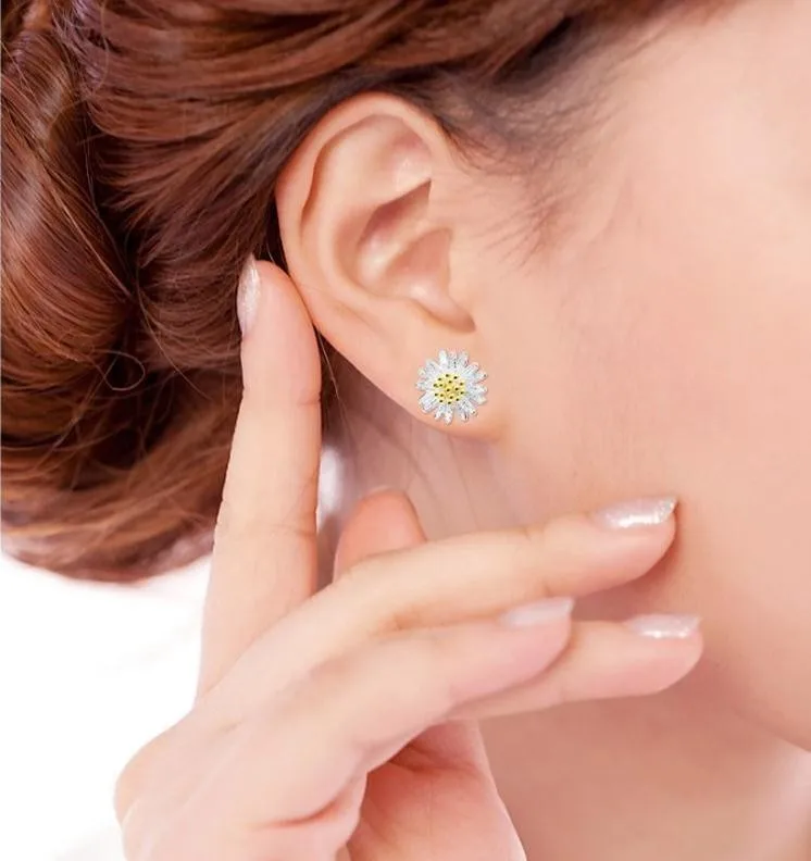 daisy fresh flower earrings (15)