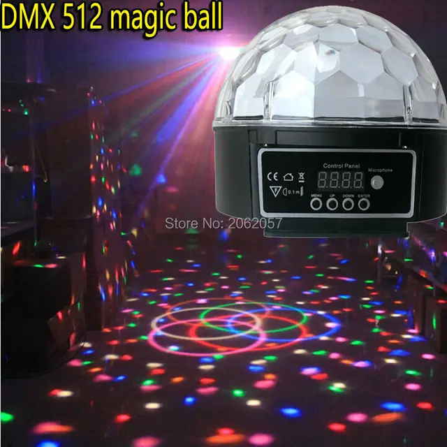 18W LED disco ball light DMX512 control dj music ball stage effect soundlights Christmas home