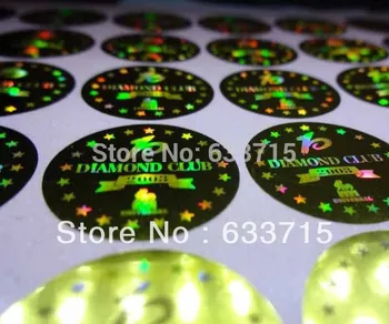 

customized 3D gold hologram sticker label printing , free design ! void if removed