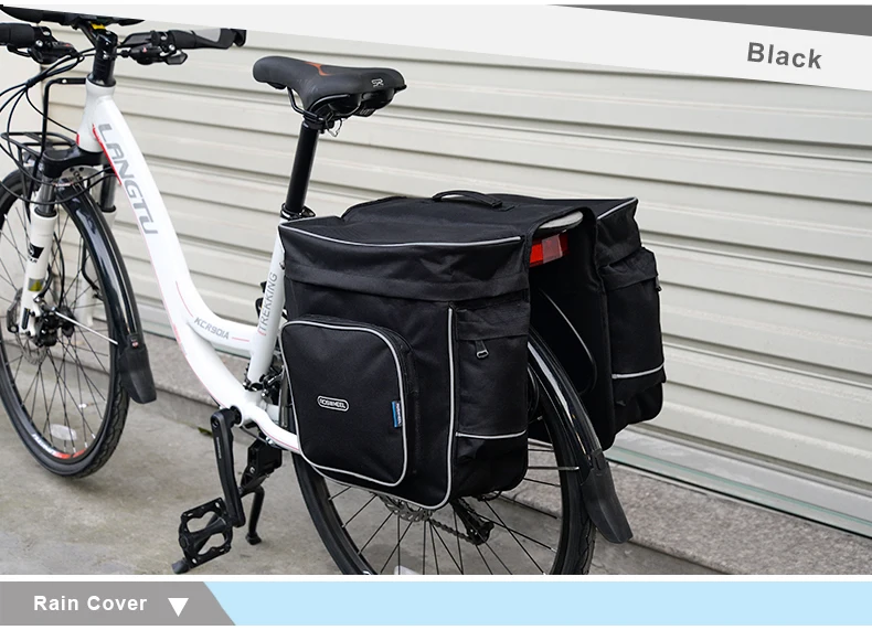 Clearance ROSWHEEL Bicycle Carrier Bag 30L Rear Rack Trunk Bike Luggage Back Seat Pannier Two Double Bags Outdoor Cycling Saddle Storage 1 9 Clearance ROSWHEEL Bicycle Carrier Bag 30L Rear Rack Trunk Bike Luggage Back Seat Pannier Two Double Bags Outdoor Cycling Saddle Storage 1 9