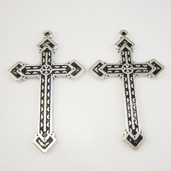 

100pcs of 2 Inches Alloy Religious Rosary Crucifix Cross Pendants