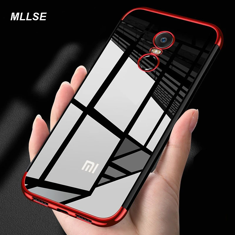 Ultra thin Soft TPU Transparent Plating Phone Case For Xiaomi Mix2S Mi6 6X 5X A1 Redmi 4X 5A 5 Plus Note Cover |