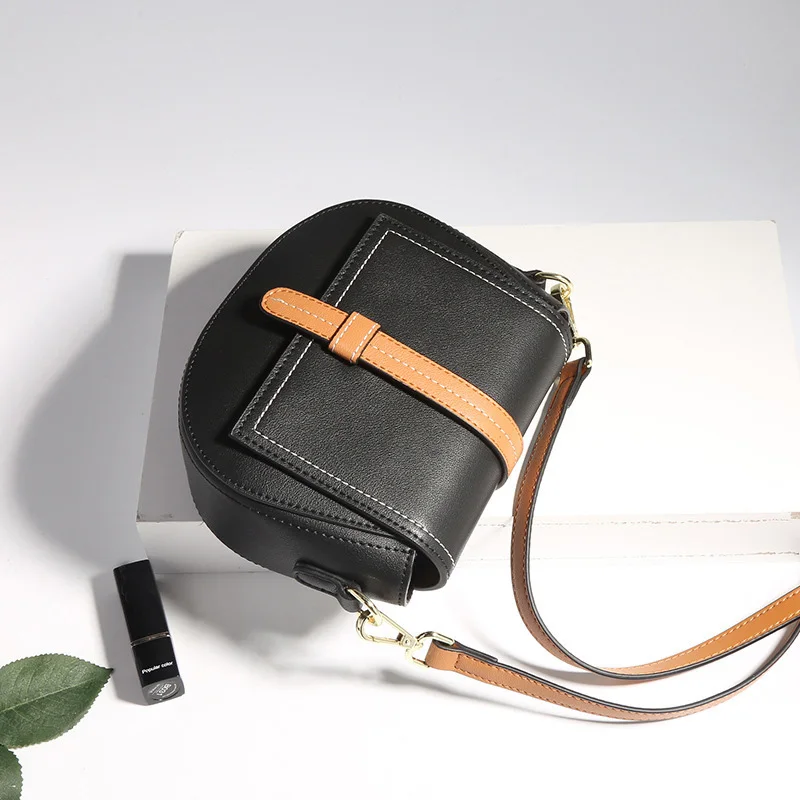 

GZ Messenger Bags Women Genuine Leather Small Vegetable tanned Cowhide Luxury Shoulder Bag oil wax leather mini Crossbody bag