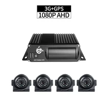 Грузовик мобильного видеорегистратор комплект безопасности, 3g+ gps 4CH 1080 P AHD автомобиля шины Регистраторы PC/телефон Remote Monitor с 4 шт. 2.0MP Водонепроницаемый камеры