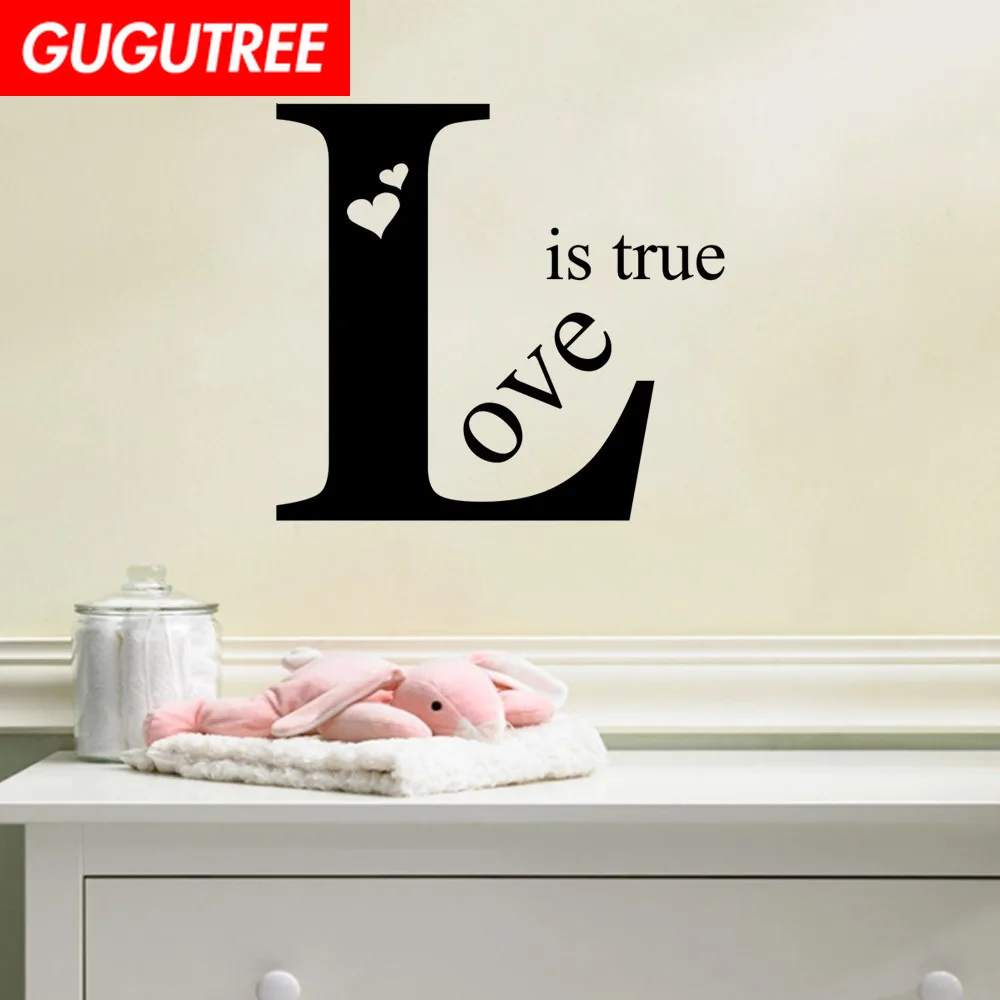Украшение love is true art стикер на стену декоративные наклейки настенная живопись съемный декор обои LF-1720