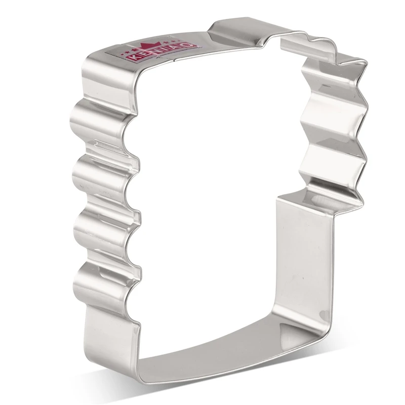 

KENIAO Notebook Cookie Cutter for Back to School - 9.2 x 9.4 cm - Biscuit and Fondant Cutter for Student - Stainless Steel