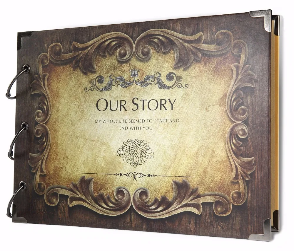 Scrapbook Album Our Story with Scrapbooking Storage Box and