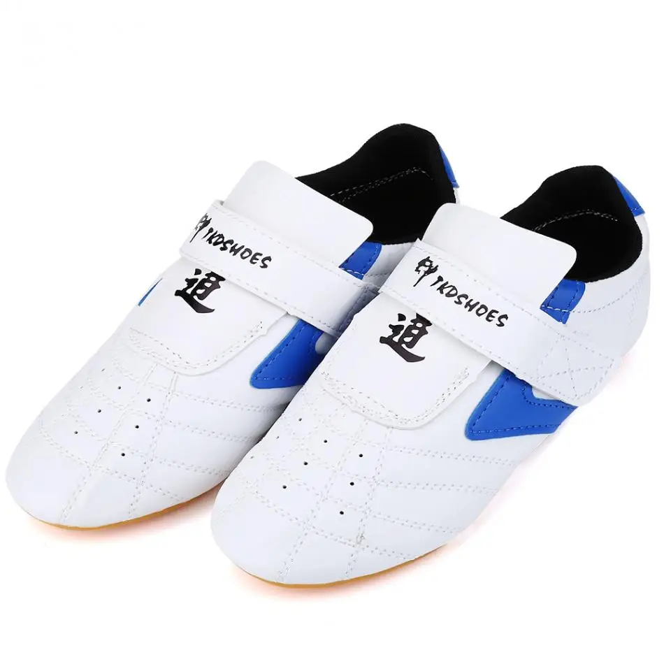 Children Men PU Taekwondo Shoes Martial Art Chinese Kung Fu White Soft Cosy Kids
