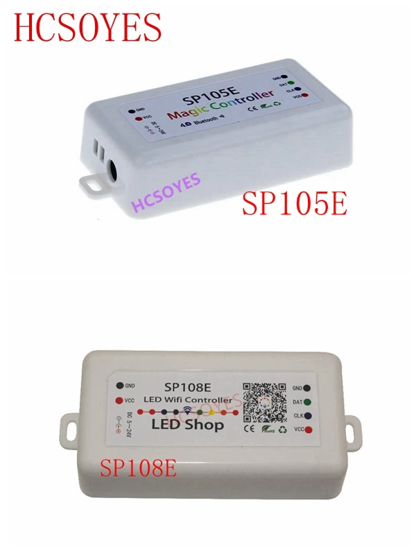 DC5-24V SP105E SP108E волшебный регулятор Bluetooth 2048 Пиксели для WS2811 2812 2801 6803 IC Светодиодные ленты Поддержка IOS/Android APP